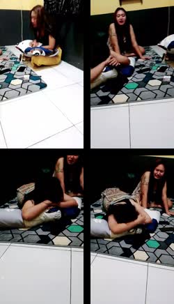 LAGI ENAK ENAKNYA NGOPI DICULIK TANTE TANYA DIBAWA KE KOSAN. MANA SURUH LAYANIN 3 LOBANG LAGIH