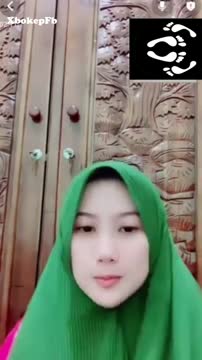 hai adek berhijab hijau