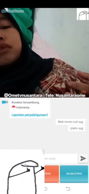 Ometv hijab hitam manis sange